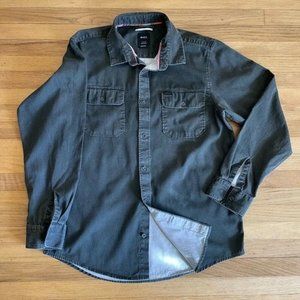 RVCA Button Down Long Sleeve Large